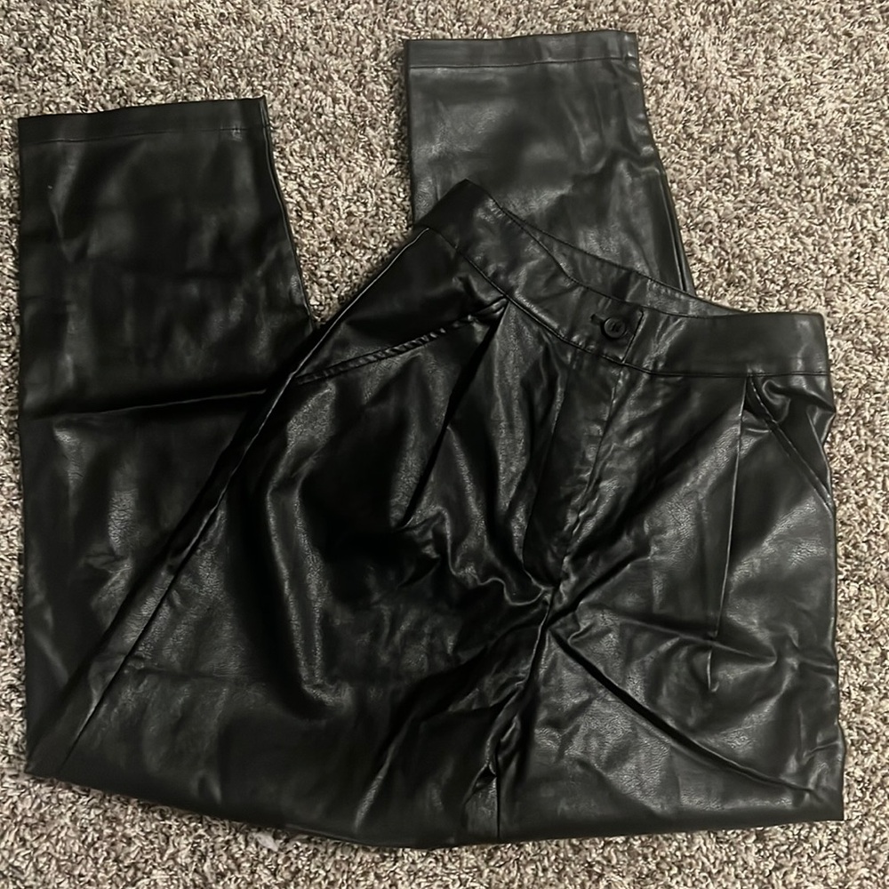 SHEIN leather pants